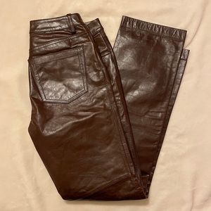 Vintage GAP Brown Genuine Leather Bootcut Pants